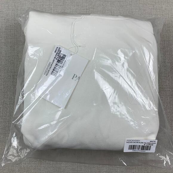Palace x Calvin Klein Tri Ferg Hoodie White - Picture 3 of 3